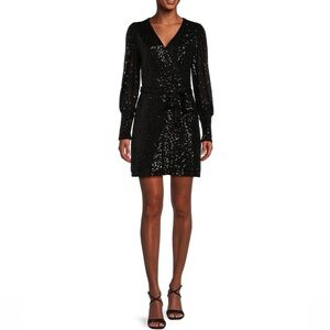 GB Juniors Sequin Wrap Dress